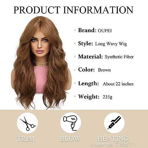 Long Wig Wavy Wig With Center Part - Image 2