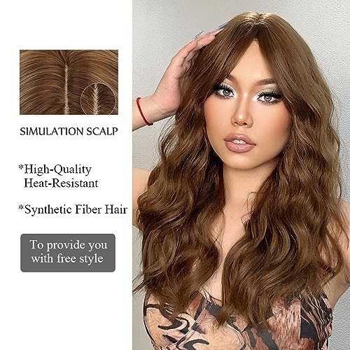 Long Wig Wavy Wig With Center Part - Image 3