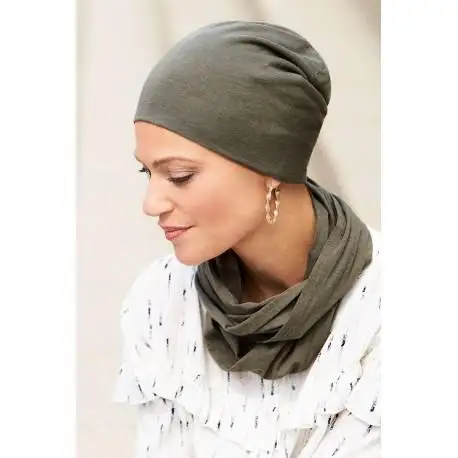 Turban Loop Beanie with Scarf Set - Image 2