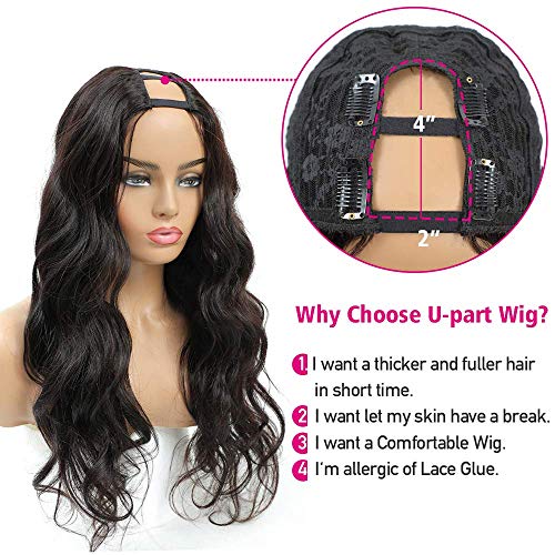 Loose Body Wave Texture  Human Hair U part Wig - Image 3