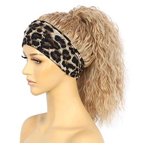 Loose Curly Ash Blonde Headband Wig - Image 4