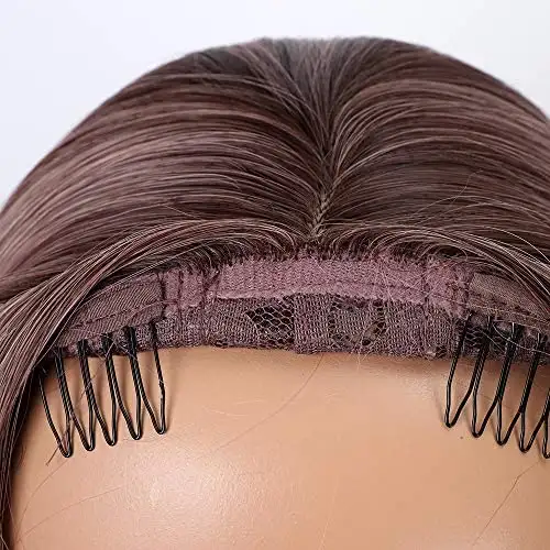 Lorilee Long Ash Pink & Orange Hair Wig - Image 4