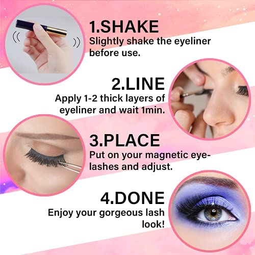 Magnetic Eyelashes and Eyeliner Kit - Image 5