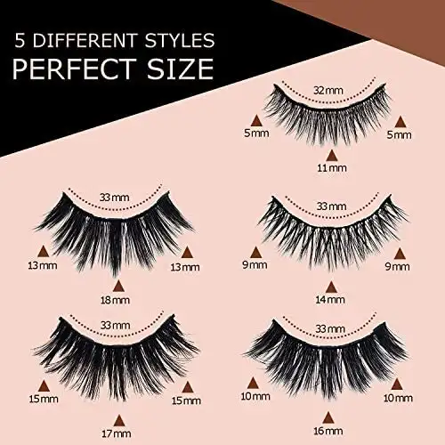 LANOR Magnetic Eyelashes and Eyeliner Set - Image 4
