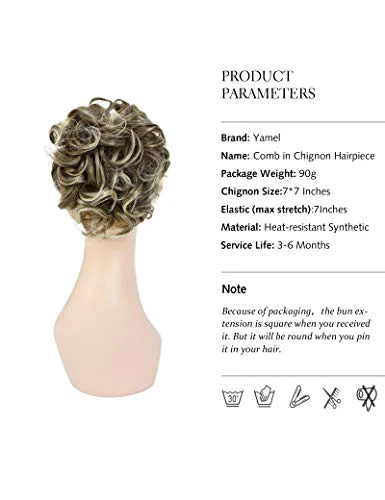 Messy Bun Chignon Hairpiece - Image 11