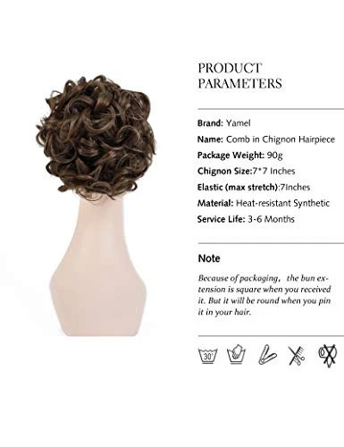 Messy Bun Chignon Hairpiece - Image 30