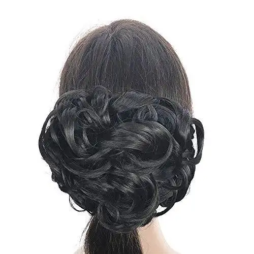 Messy Bun Curly Hair Extension - Image 15