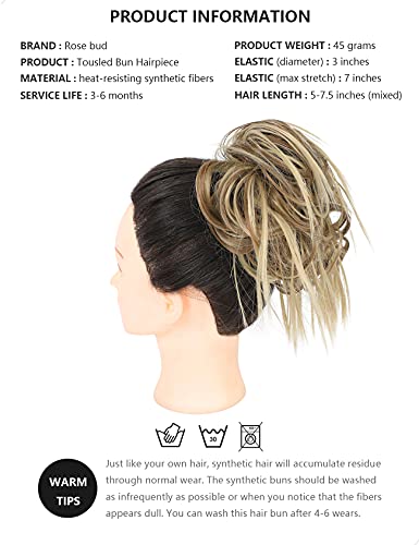Messy Bun Hair Piece Tousled Updo - Image 10