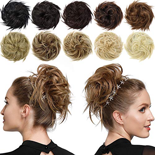 Messy Bun Hair Piece Tousled Updo - Image 12