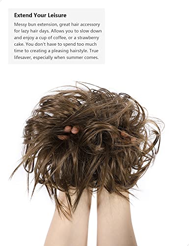 Messy Bun Hair Piece Tousled Updo - Image 24