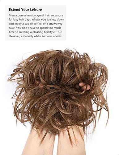 Messy Bun Hair Piece Tousled Updo - Image 28