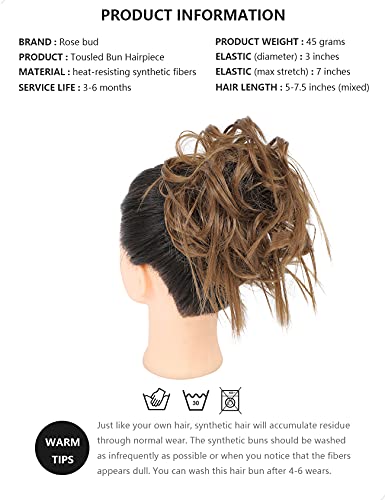 Messy Bun Hair Piece Tousled Updo - Image 30