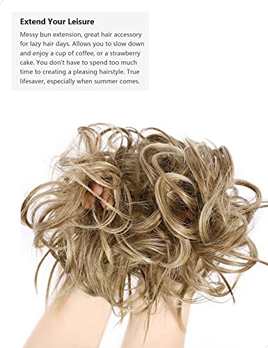 Messy Bun Hair Piece Tousled Updo - Image 33