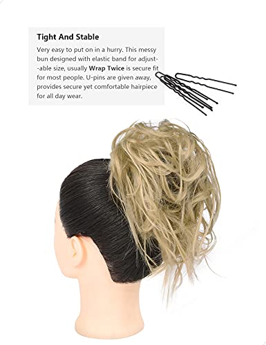 Messy Bun Hair Piece Tousled Updo - Image 42