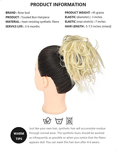 Messy Bun Hair Piece Tousled Updo - Image 53