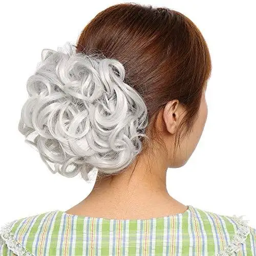 Messy Curly Bun with Combs - Image 11