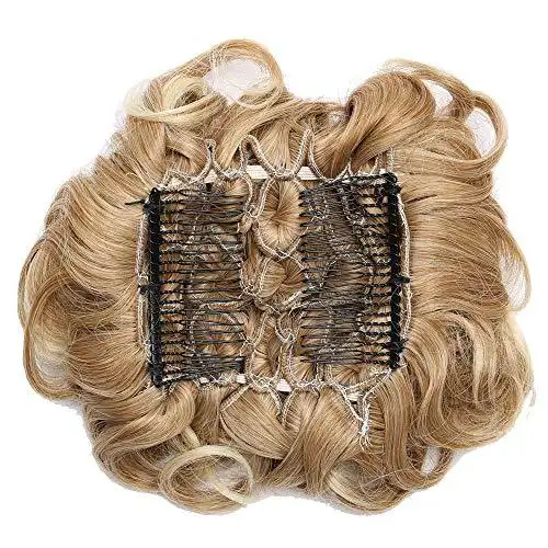 Messy Curly Bun with Combs - Image 13
