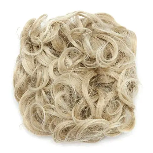Messy Curly Bun with Combs - Image 2