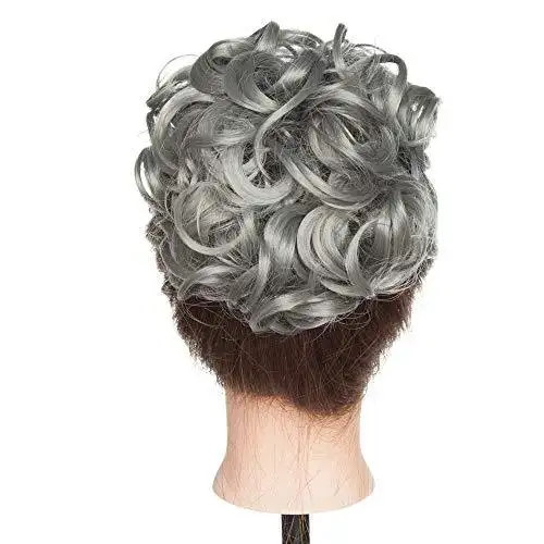 Messy Curly Bun with Combs - Image 26