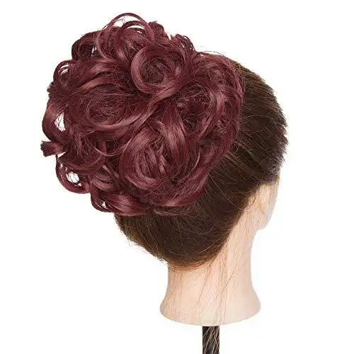 Messy Curly Bun with Combs - Image 29