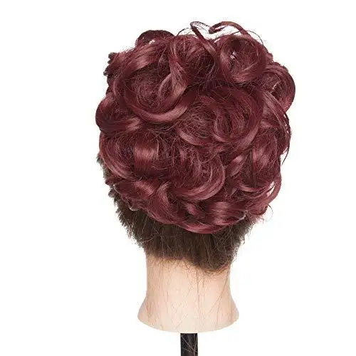 Messy Curly Bun with Combs - Image 30