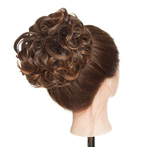 Messy Curly Bun with Combs - Image 37