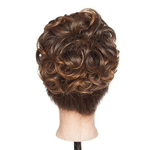 Messy Curly Bun with Combs - Image 38