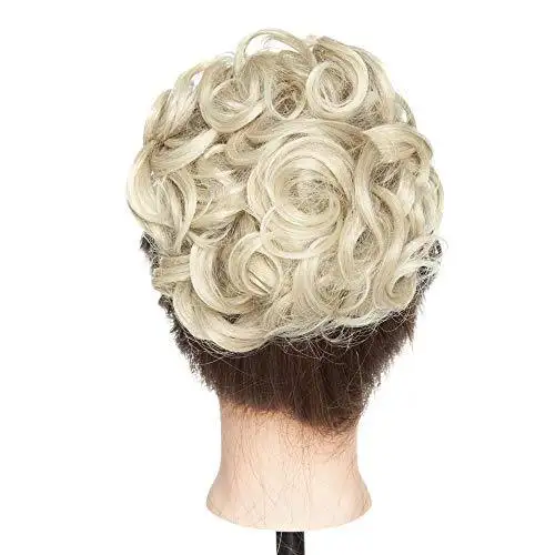 Messy Curly Bun with Combs - Image 5