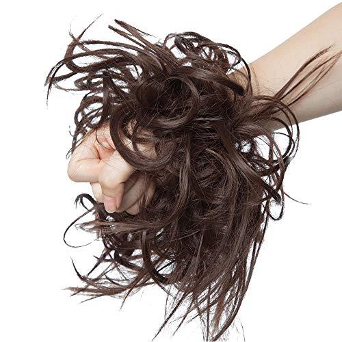 Messy Curly Bun with Combs - Image 53