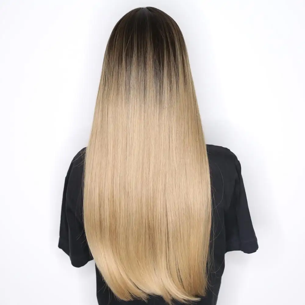 Mia Long Rooted Heat Friendly wig with bangs - Image 4