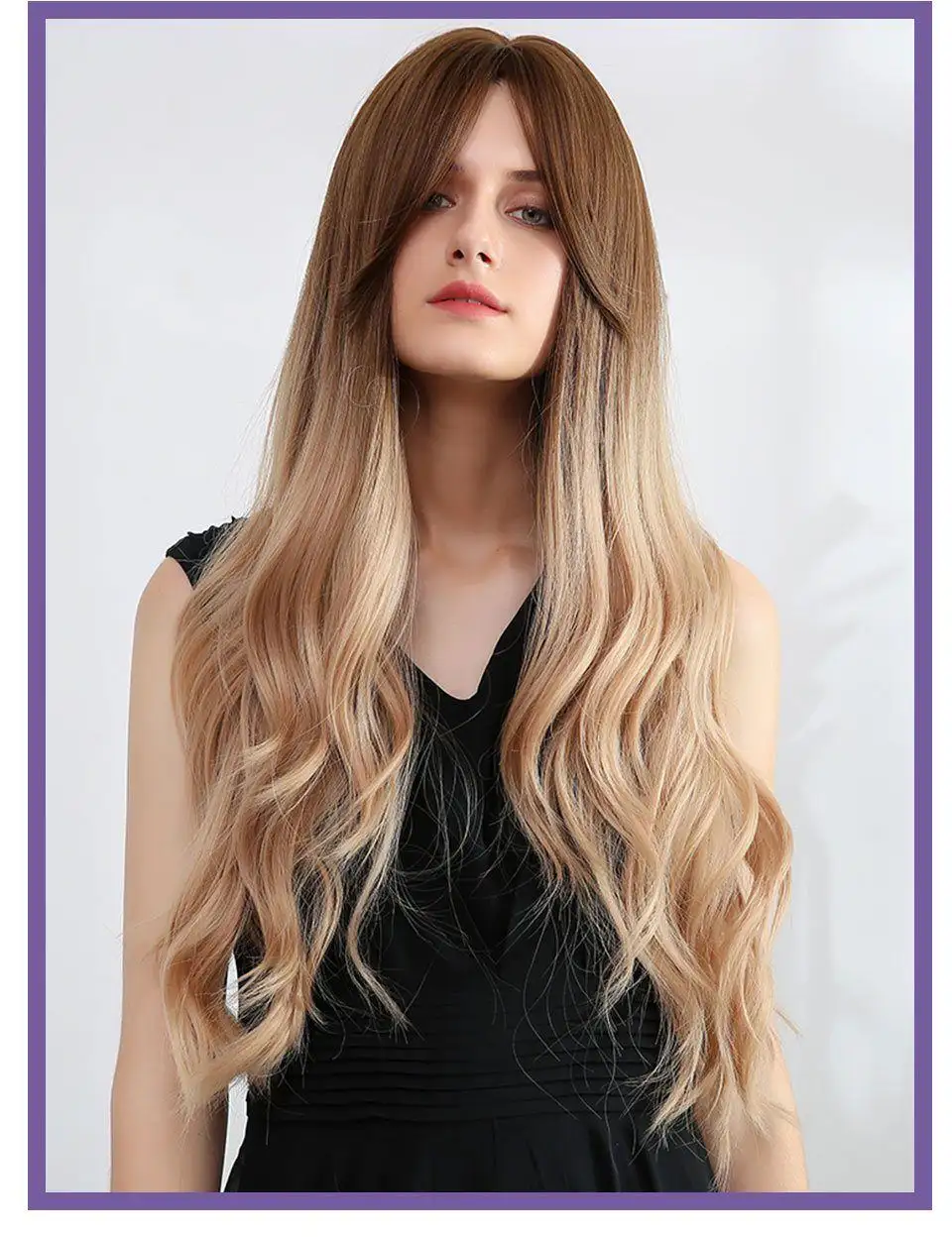 Michela Rooted Long Ombre Wig - Image 16