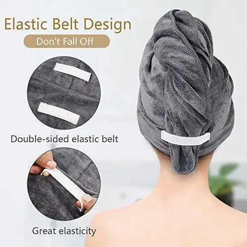 Microfiber Hair Towel Wrap - Image 18