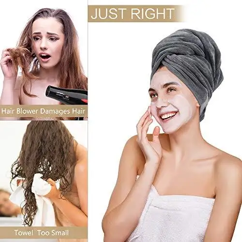 Microfiber Hair Towel Wrap - Image 19