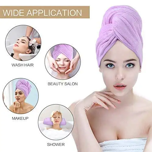 Microfiber Hair Towel Wrap - Image 2