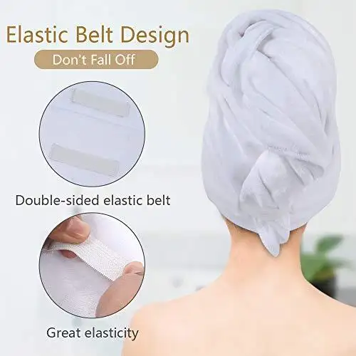 Microfiber Hair Towel Wrap - Image 28