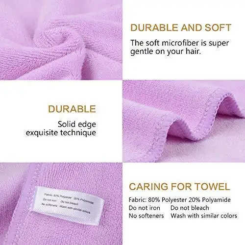 Microfiber Hair Towel Wrap - Image 4