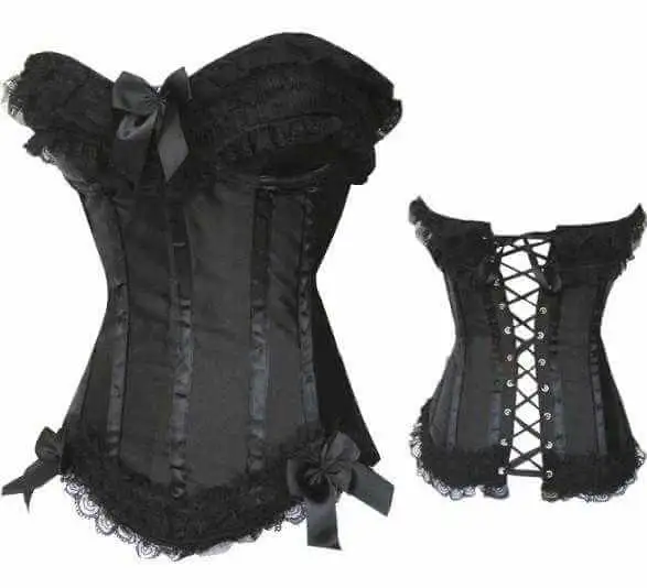 Black Ribbon Corset - Image 2