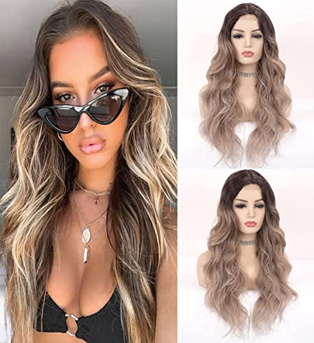Mixed Blonde Wavy Ash Blonde Wig - Image 2