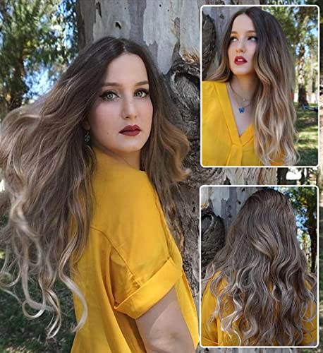 Mixed Blonde Wavy Ash Blonde Wig - Image 3