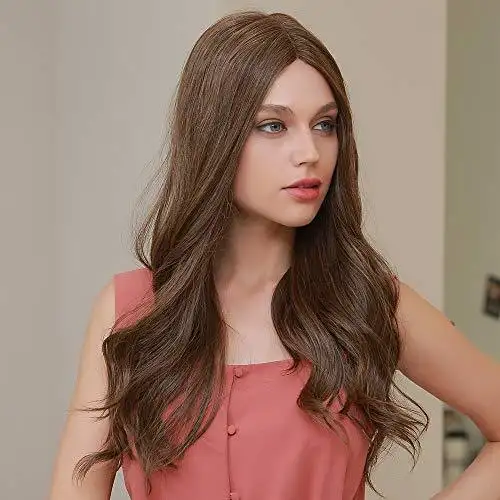 Mixed Brown Lace Front wig with Center Part - Image 2
