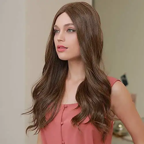 Mixed Brown Lace Front wig with Center Part - Image 3