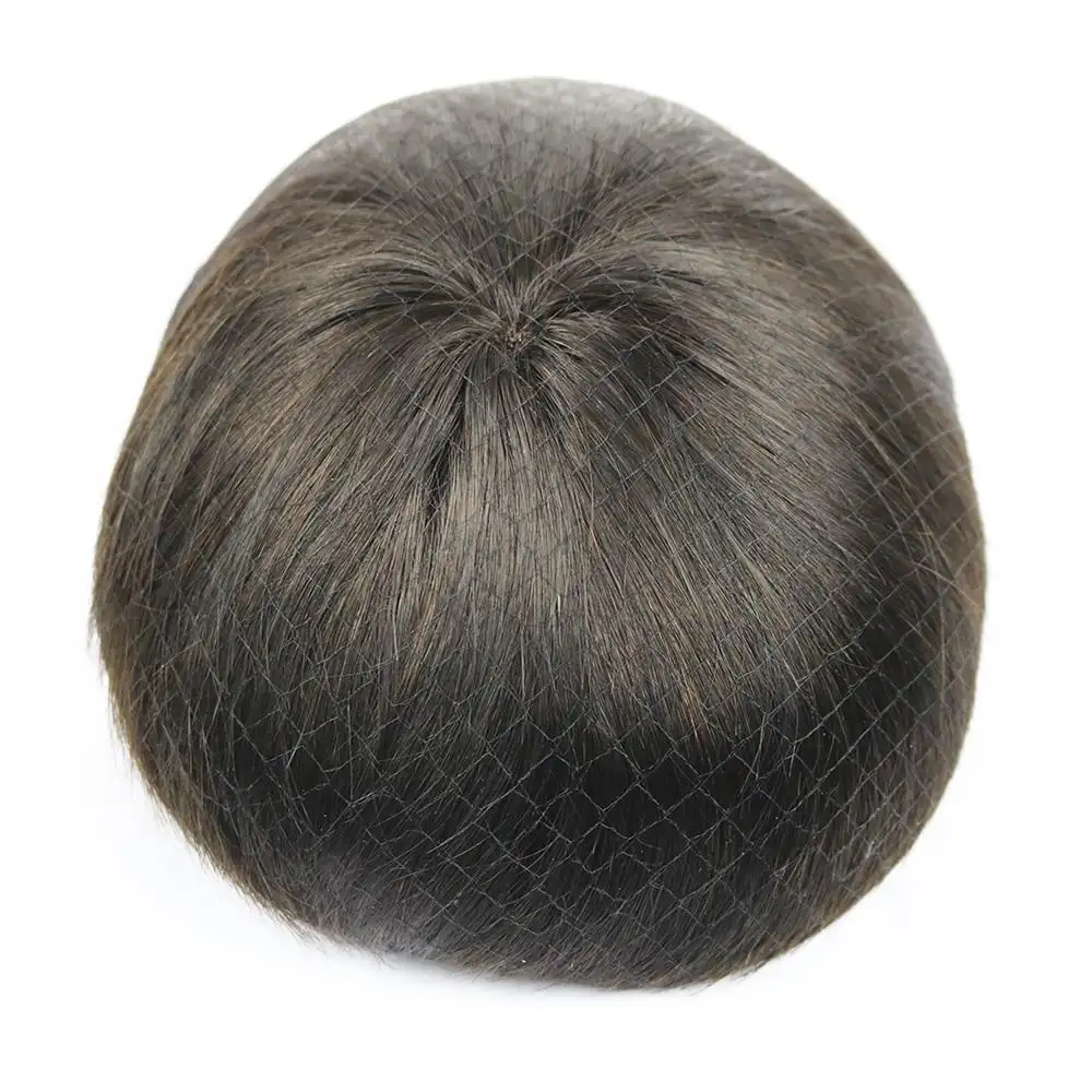 Mono Lace Human Hair Toupee For Men - Image 2