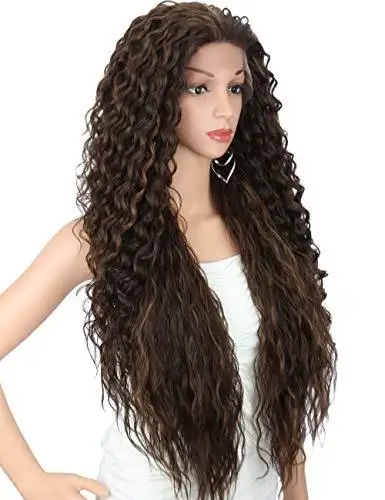Multi Directional Parting Curly Heat Resistant Wig - Image 11