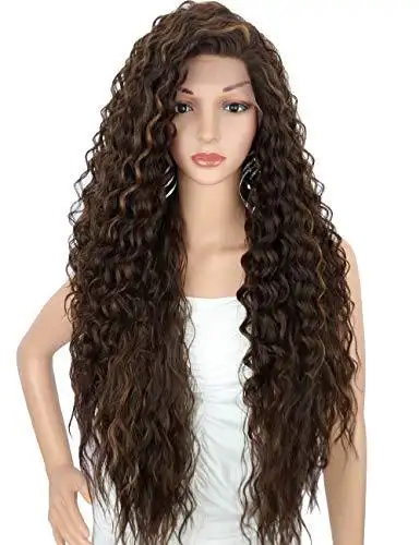 Multi Directional Parting Curly Heat Resistant Wig - Image 12