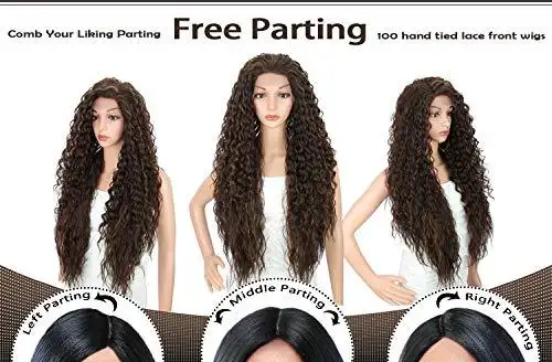 Multi Directional Parting Curly Heat Resistant Wig - Image 15