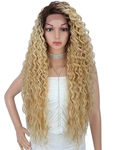 Multi Directional Parting Curly Heat Resistant Wig - Image 18