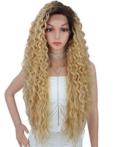 Multi Directional Parting Curly Heat Resistant Wig - Image 19