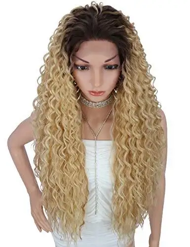 Multi Directional Parting Curly Heat Resistant Wig - Image 21