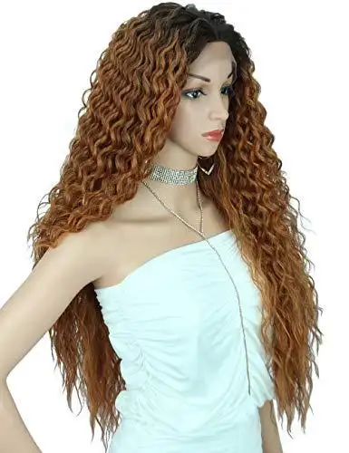Multi Directional Parting Curly Heat Resistant Wig - Image 26