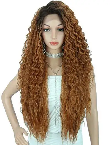 Multi Directional Parting Curly Heat Resistant Wig - Image 28